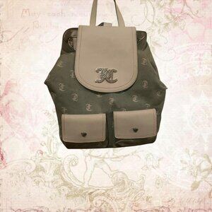 blue and white Juicy Couture mini backpack with...